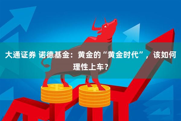 大通证券 诺德基金：黄金的“黄金时代”，该如何理性上车？