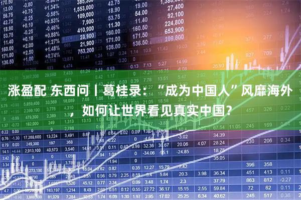涨盈配 东西问丨葛桂录：“成为中国人”风靡海外，如何让世界看见真实中国？